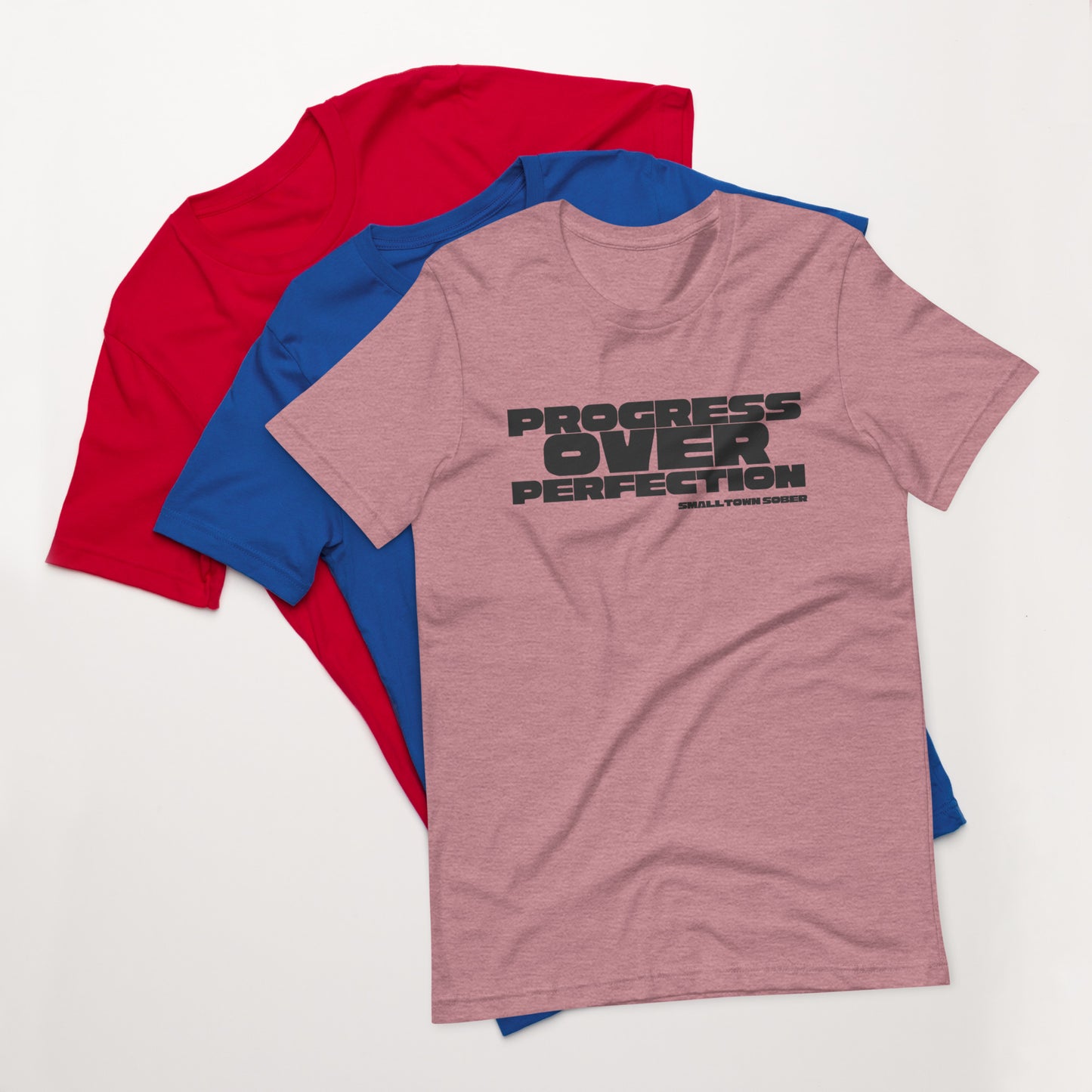 Progress over Perfection: Graphic T-Shirt with Positive Affirmations for Wellness Warriors